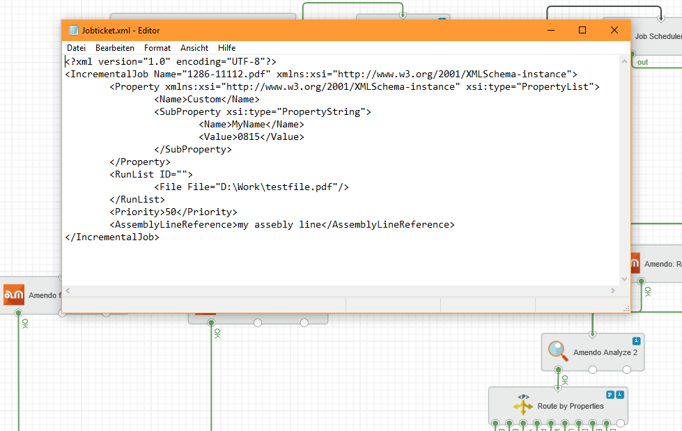 flux de travail automatisés jobticket