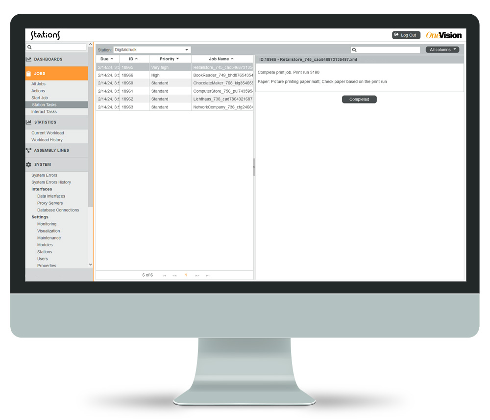 Production tracking with stations from OneVision