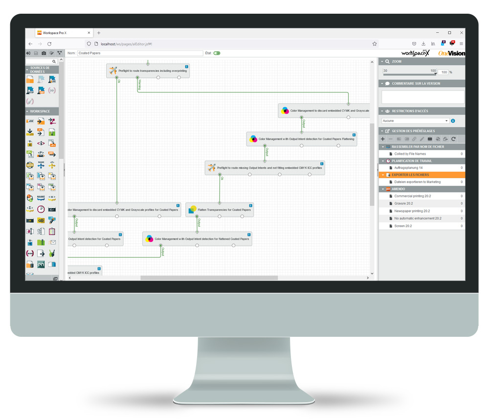 Preflight Interface utilisateur