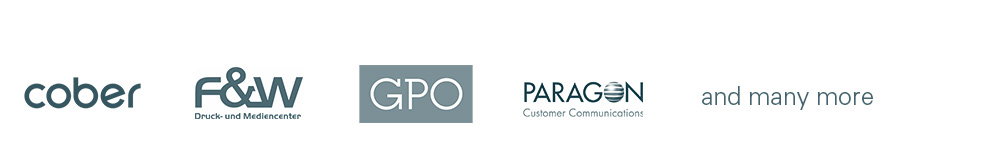 These customers rely on OneVision Software: Cober, F&W, GPO, Paragon 