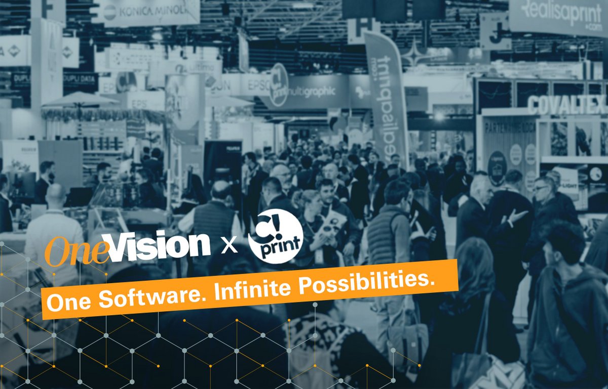 OneVision Software at booth 1B07 at C!Print Lyon